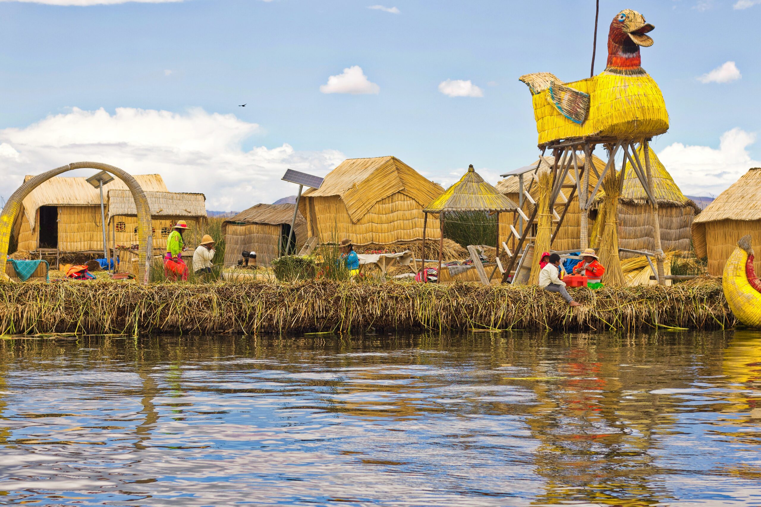 Village Puno Lac Titicaca Pérou
